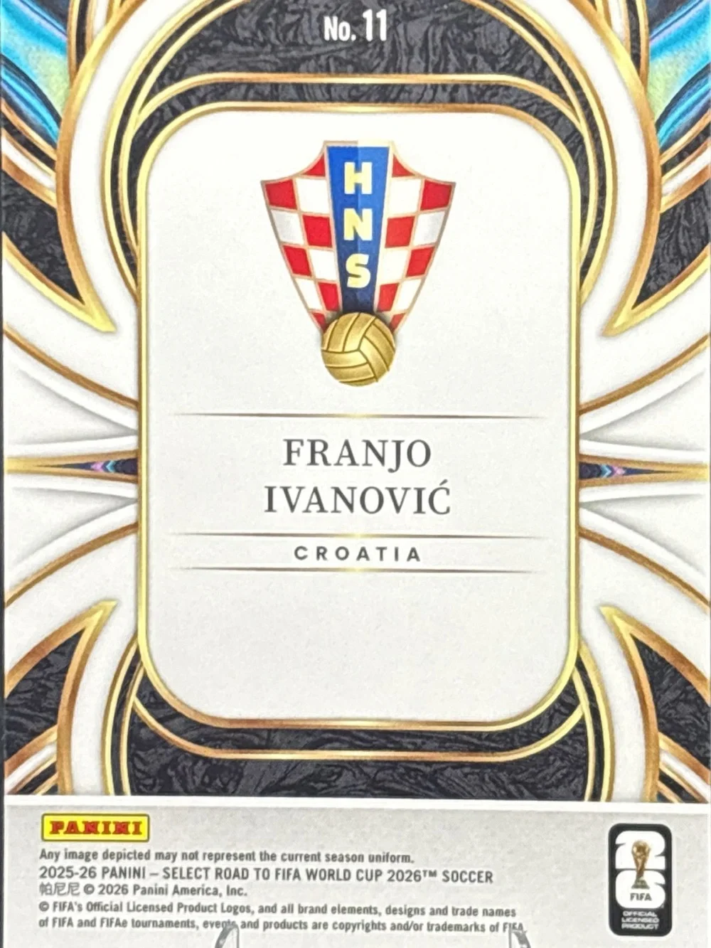 Panini Select Equalizers Franjo Ivanović Rookie Soccer Card